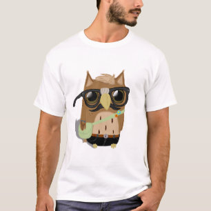 T-shirt de hibou de hippie