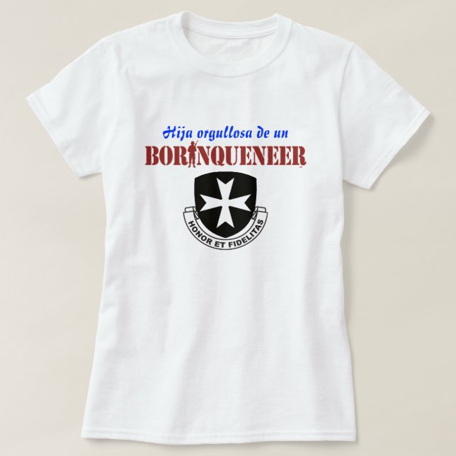 T-shirt de Hija - de Borinqueneer (Design devant)