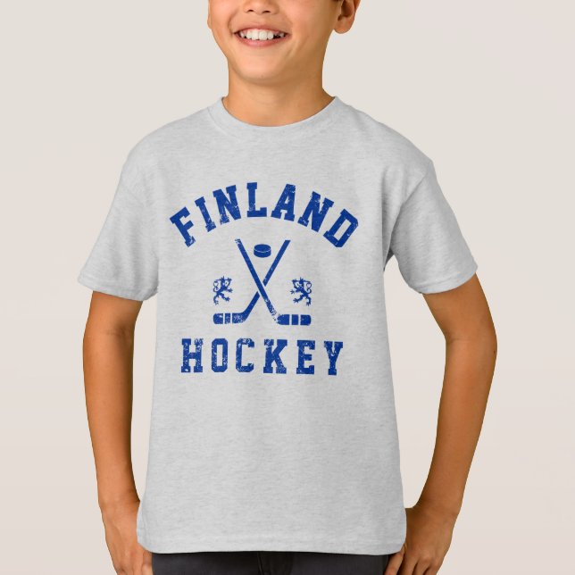 T-shirt de hockey sur glace en Finlande (Devant)