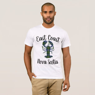 T-Shirt de homard tartan de la côte Est de la Nouv