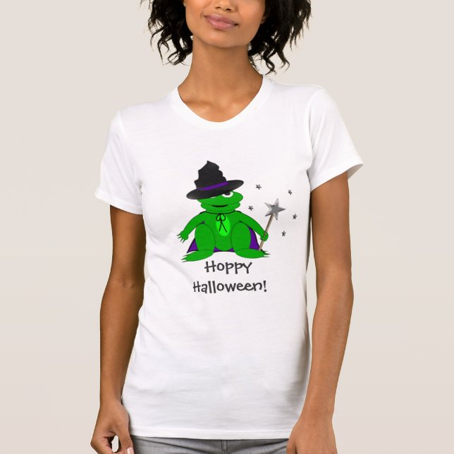 T-shirt de houblon de Halloween de grenouille (Devant)