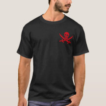 T-shirt de jolly roger de pirate d'épée