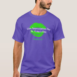 T-shirt de jour d'appréciation de lèvres et de