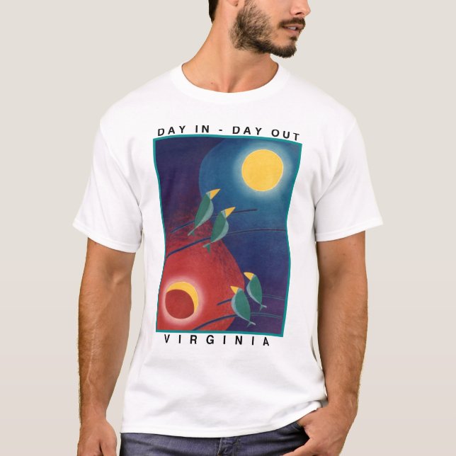 T-shirt De jour jour la Virginie dedans - (Devant)