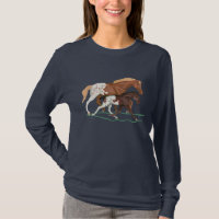 T-shirt de jument et de poulain d'Appaloosa