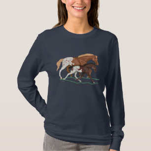 T-shirt de jument et de poulain d'Appaloosa