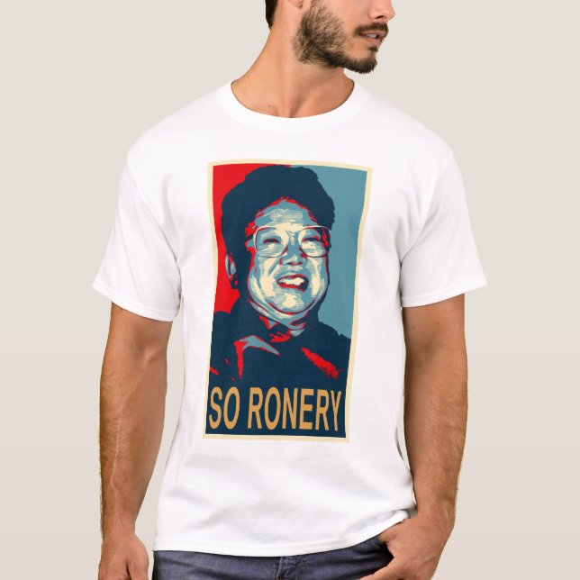 T-shirt De Kim Jong-il chemise ainsi Ronery (Devant)
