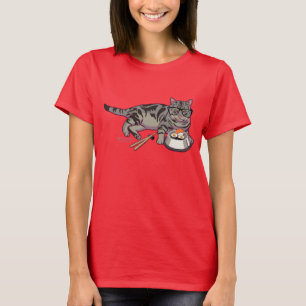 T-shirt de Kitty de hippie (sans texte)