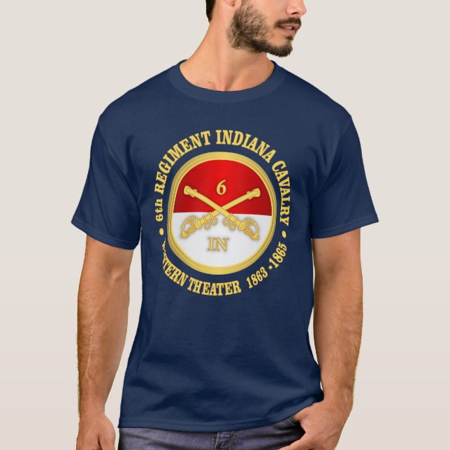 T-shirt de la 6e Cavalerie Indiana (Devant)