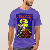 T-shirt de la bande dessinée Black Cat des années