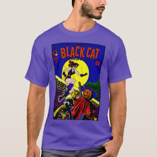 T-shirt de la bande dessinée Black Cat des années