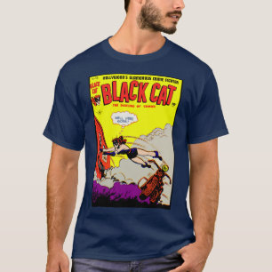 T-Shirt de la bande dessinée Black Cat des années 