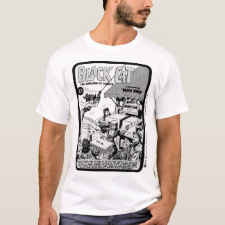T-shirt de la bande dessinée Black Cat des années