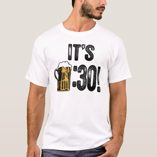 T-shirt de la bière trente (Devant)