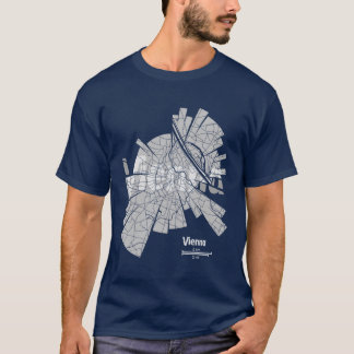 T-shirt de la carte de Vienne