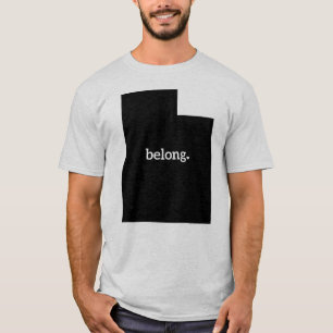 T-shirt de la carte d'état de l'Utah Belong