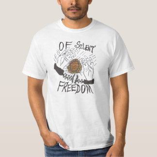 T-shirt De la chemise silencieuse de liberté - conception