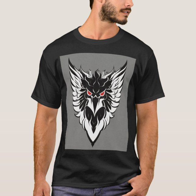 T-shirt de la Chouette Tribale Fierce" (Devant)