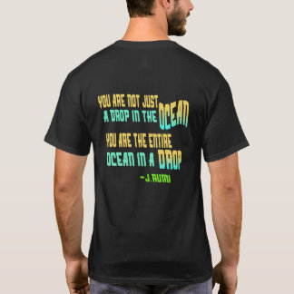 T-shirt de la citation de Rumi