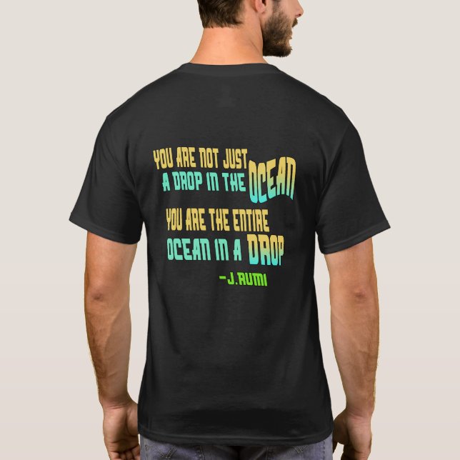 T-shirt de la citation de Rumi (Dos)