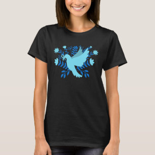 T-shirt de la colombe bleue