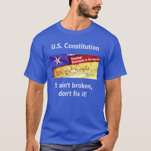 T-shirt de la constitution américaine (noir)