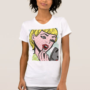 T-Shirt de la coupe de la bande dessinée rétro