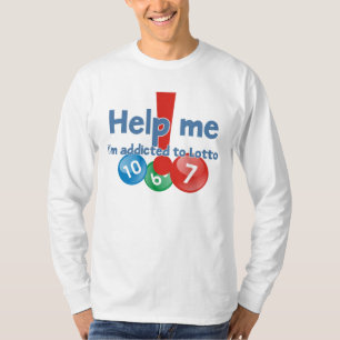 T-shirt de la douille de l'intoxiqué de loto long
