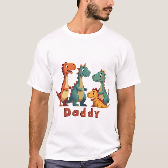 T-shirt de la famille Dinosaur (papa) (Devant)