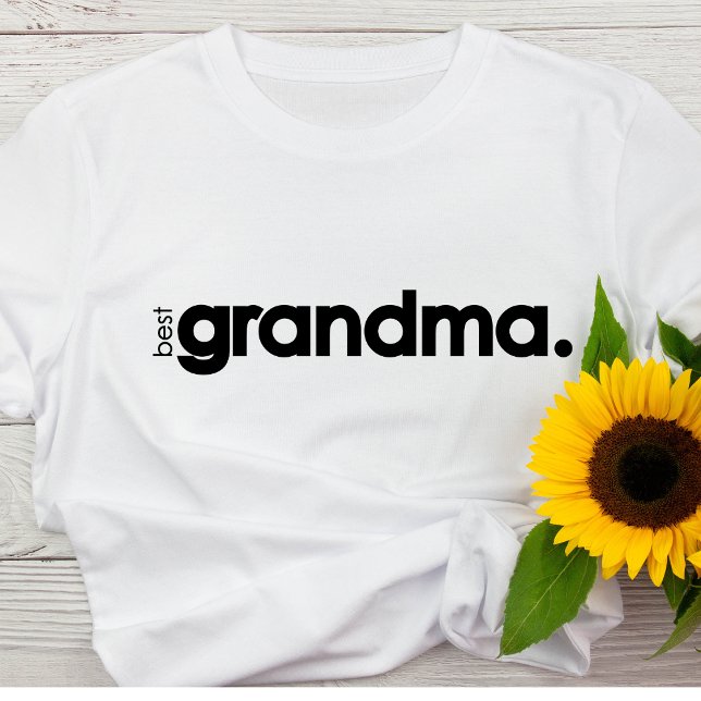 T-shirt de la femme de base de la meilleure grand- (Créateur téléchargé)