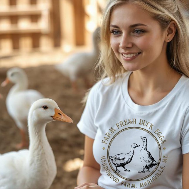 T-shirt de la ferme d'oeufs fantaisie Canard ou Oe (Créateur téléchargé)
