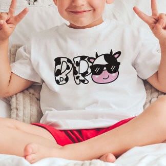 T-shirt de la fête d'anniversaire de la vache frèr