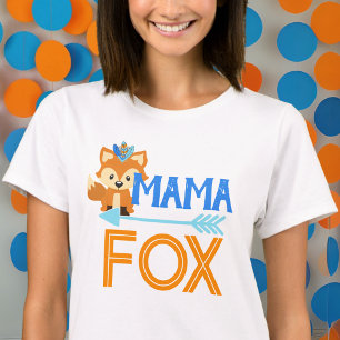 T-shirt de la fête d'anniversaire de Mama Fox Wild