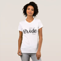 T-shirt de la fête de mariée