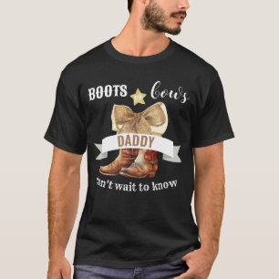 T-shirt de la fête de révélation de genre Boots or