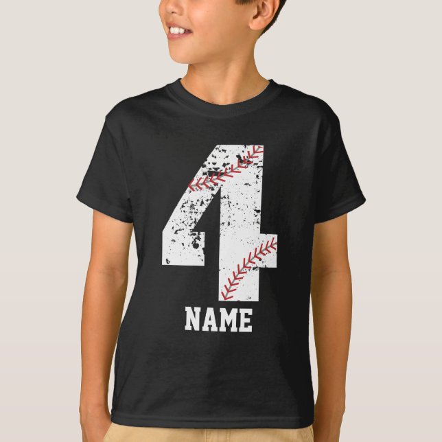 T-shirt de la fête du baseball pour le 4e annivers (Devant)