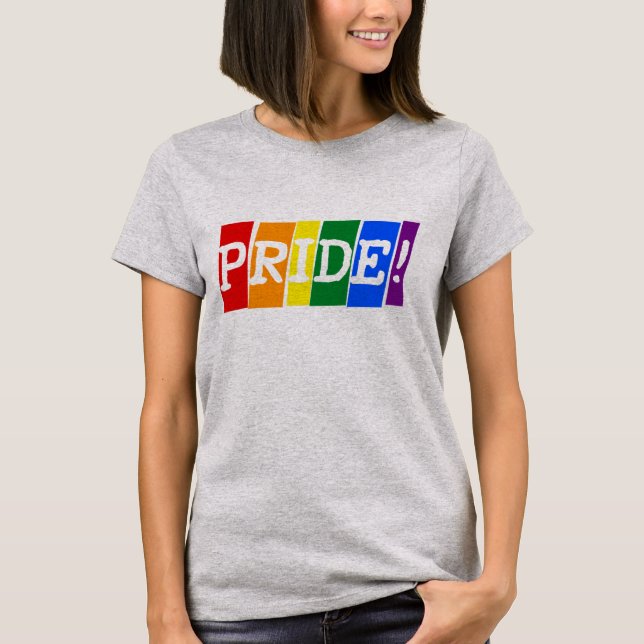 T-shirt de la fierté arc-en-ciel LGBT (Devant)