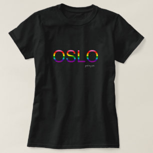 T-shirt de la Fierté d'Oslo   drapeau arc-en-ciel