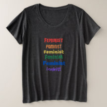 t-shirt de la fierté féministe "plus size"