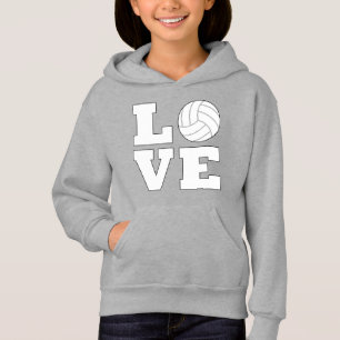 T-shirt de la fille de l'amour du volleyball