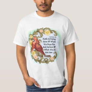 T-shirt de la foi des cardinaux chrétiens
