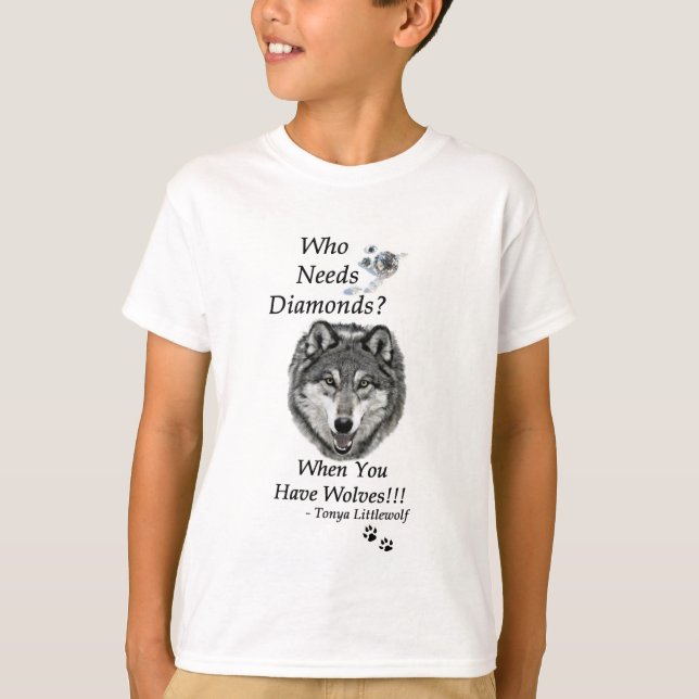 T-shirt de la jeunesse de collection de diamant (Devant)