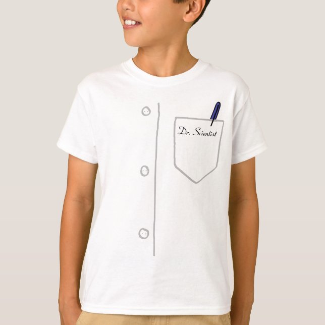 T-shirt de la jeunesse de manteau de laboratoire - (Devant)