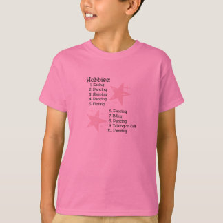 T-shirt de la jeunesse de passe-temps de danseur