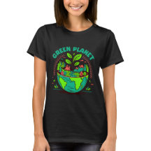 T-Shirt de la Journée de la Terre Planète Verte