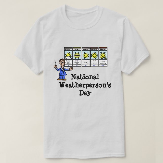 T-shirt de la Journée nationale des météo - Homme (Design devant)