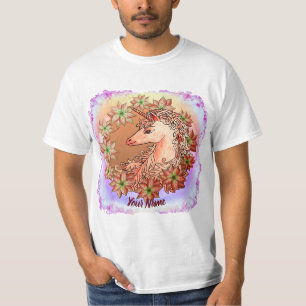 T-shirt de la licorne Poinsettia