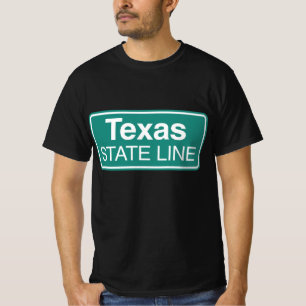 T-shirt de la ligne d'état du Texas