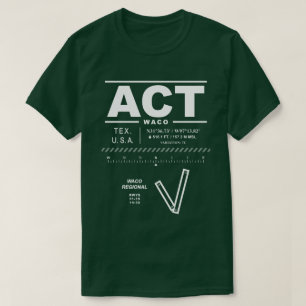 T-shirt de la loi de l'aéroport régional de Waco