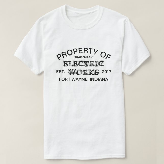T-shirt de la marque Electric Works™ (Design devant)